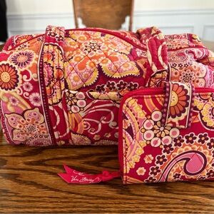 Vera Bradley Barrel Purse and Wallet